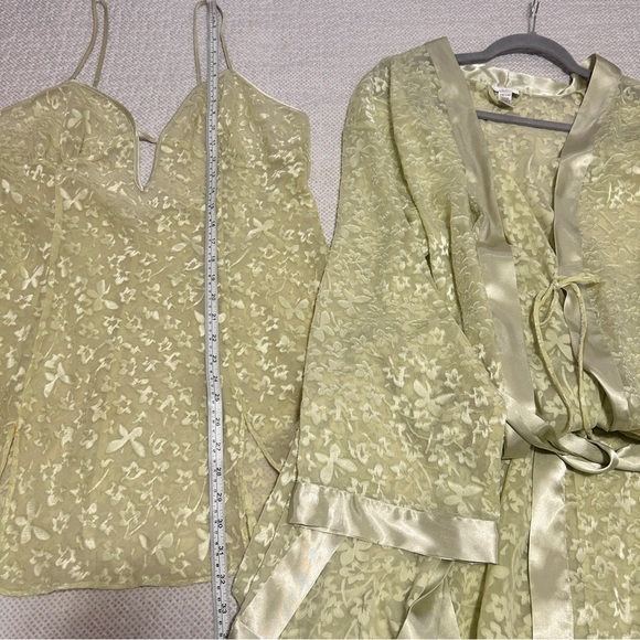 Vintage La Senza Lingerie Belted Robe and Slip dress set Sz L/XL - Picture 11 of 12